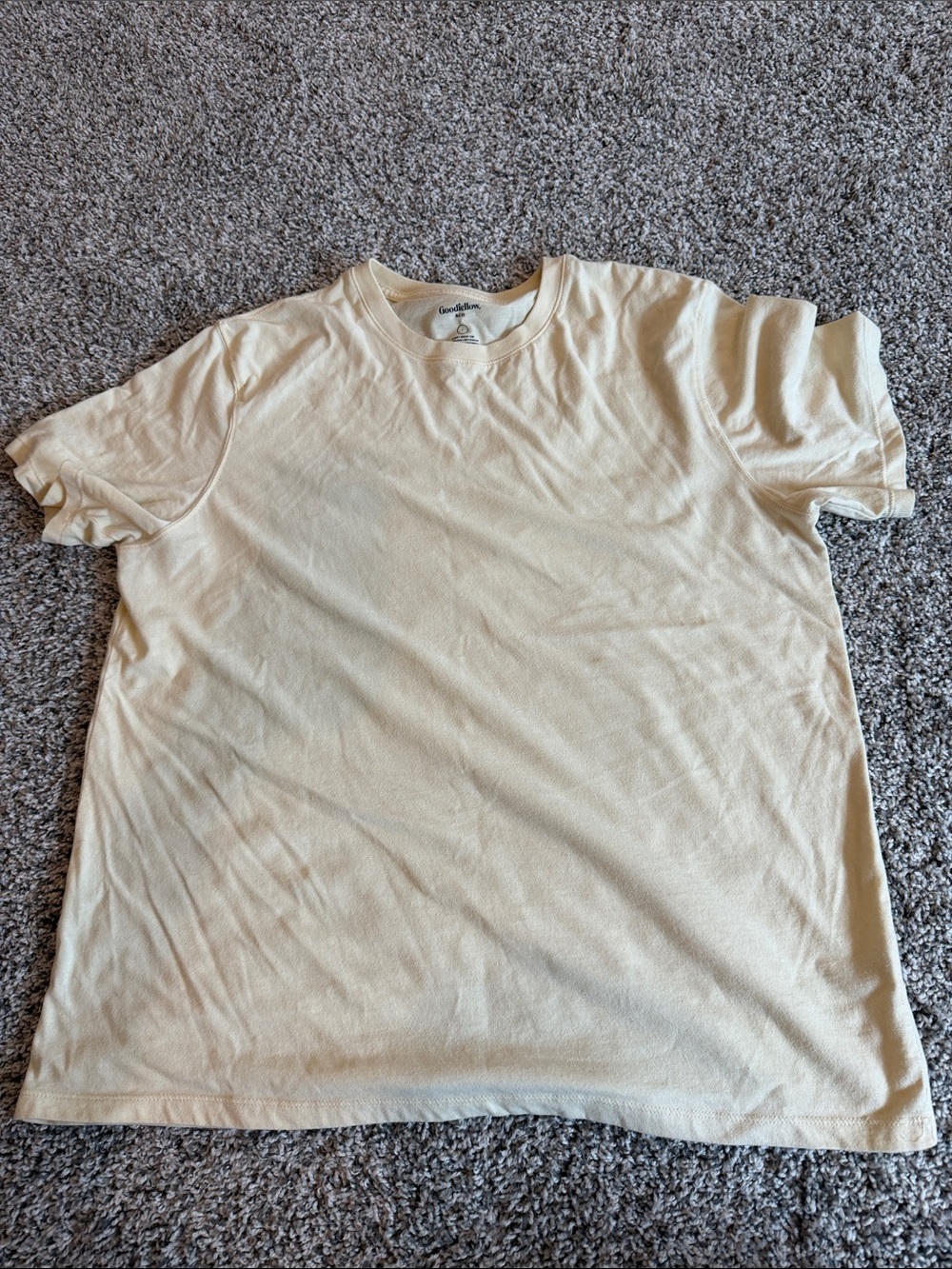 Goodfellow & Co Men's Crew Neck T-Shirt - Cream